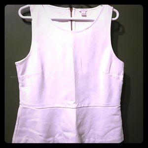 White J Crew Peplum Tank